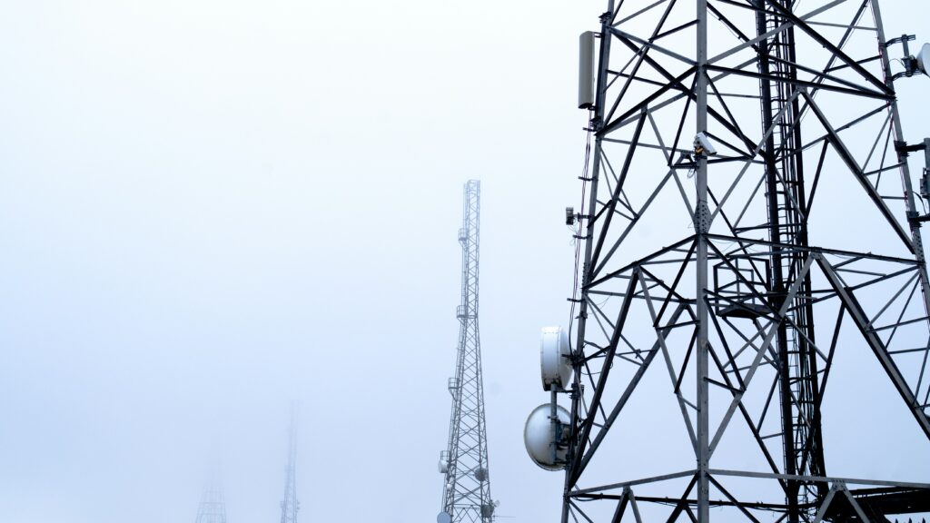 Photo of communication towers